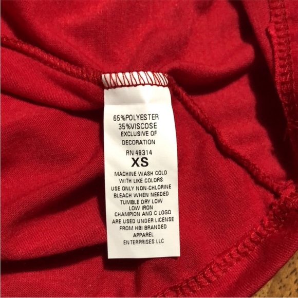 Champion Activewear Fresno State Bulldogs Red White Racerback Tank  Top XS - Picture 7 of 7